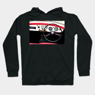 MG A Classic British Sports Car Interior Hoodie